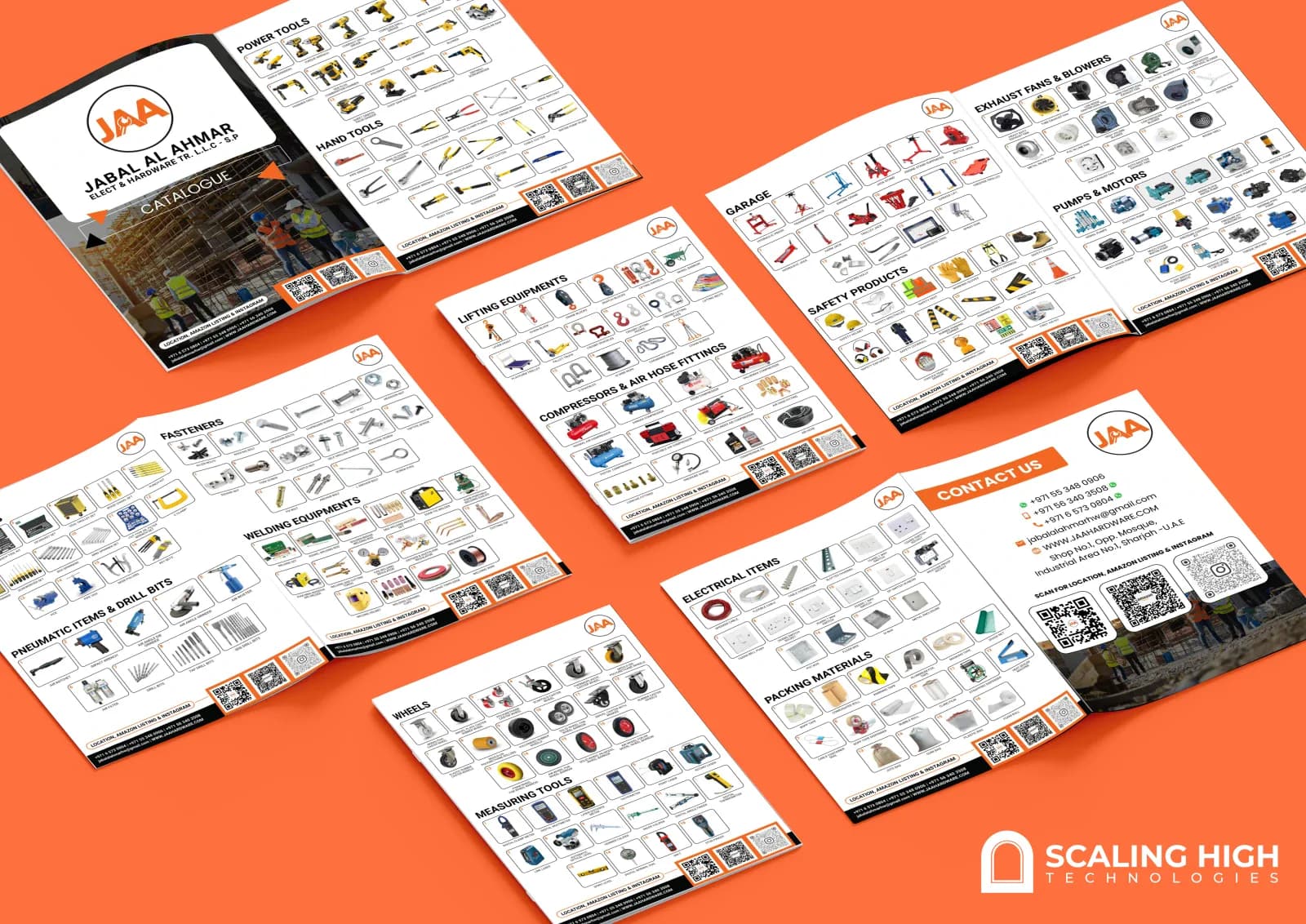 Product catalog cover for a multi-category hardware and industrial supplies distributor.